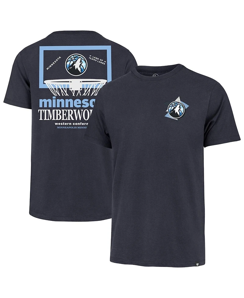 '47 Brand Men's Navy Minnesota Timberwolves City Edition Backboard T-Shirt
