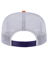 New Era Men's Purple/Orange Phoenix Suns Throwback Dye Golfer Snapback Hat