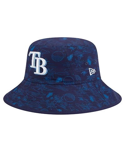 New Era Men's Navy Tampa Bay Rays 2025 Spring Training All Over Print Bucket Hat