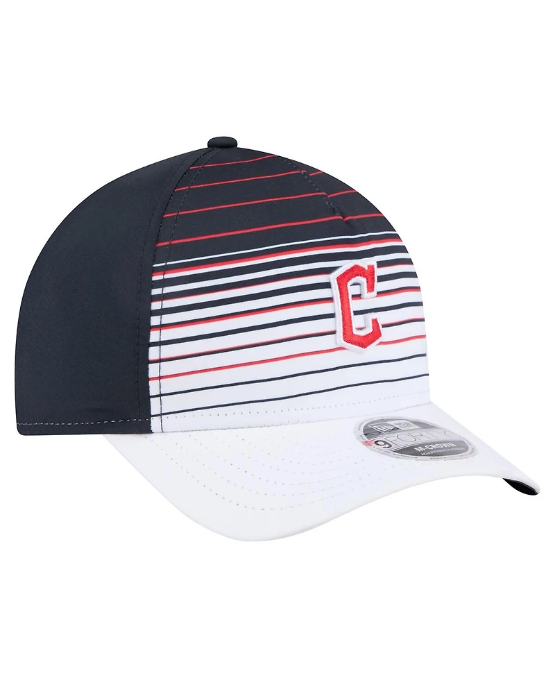 New Era Men's Navy Cleveland Guardians Gradient 9FORTY M-Crown Adjustable Hat