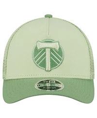 New Era Men's Green Portland Timbers Color Pack 9FORTY A-Frame Adjustable Trucker Hat
