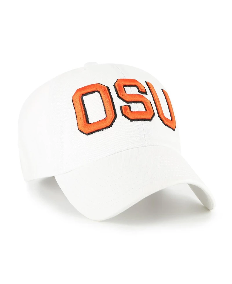 '47 Brand Men's White Oregon State Beavers Vault Clean Up Adjustable Hat