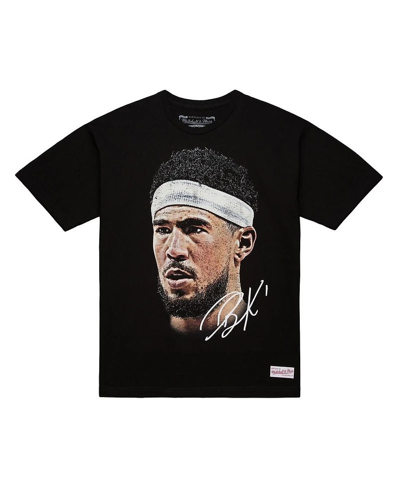 Mitchell & Ness Men's and Women's Black Devin Booker Nba Real Big Face Player T-Shirt