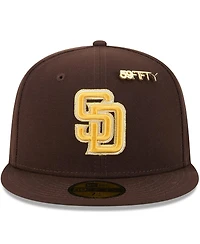 New Era Men's Brown San Diego Padres 2025 59FIFTY Day Fitted with Pins Hat