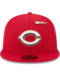 New Era Men's Red Cincinnati Reds 2025 59FIFTY Day Fitted with Pins Hat