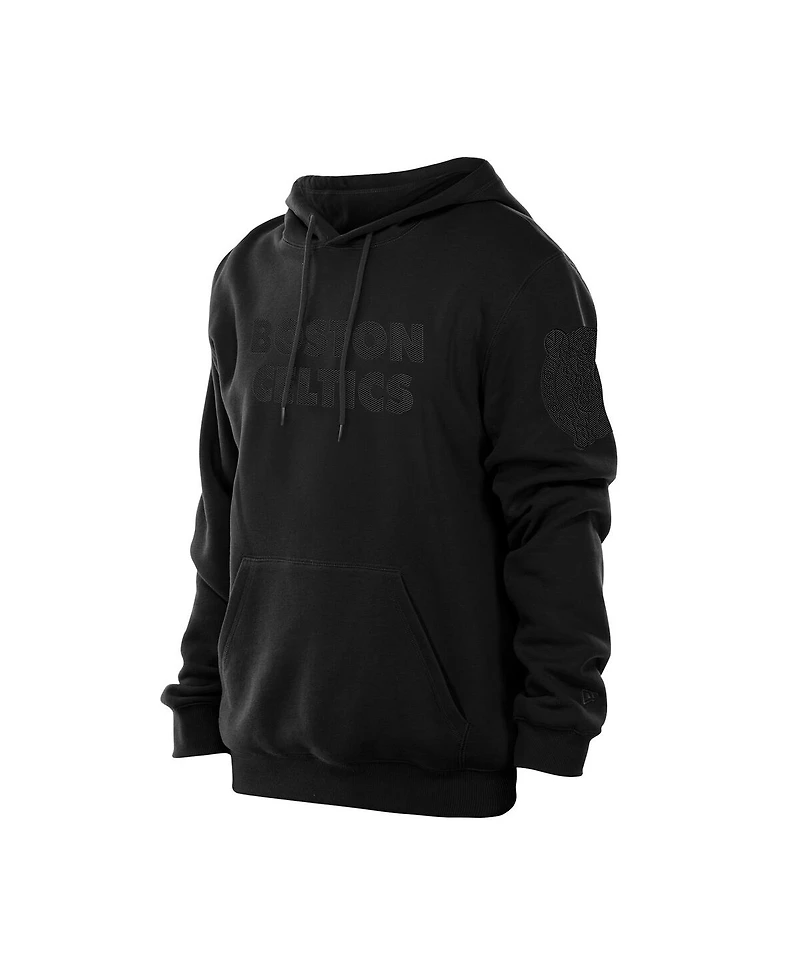 New Era Men's Black Boston Celtics Tonal Premium Pullover Hoodie