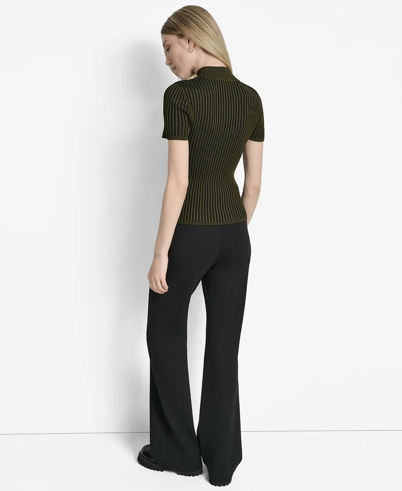 Dkny Women's Transfer Rib Mock-Neck Sweater
