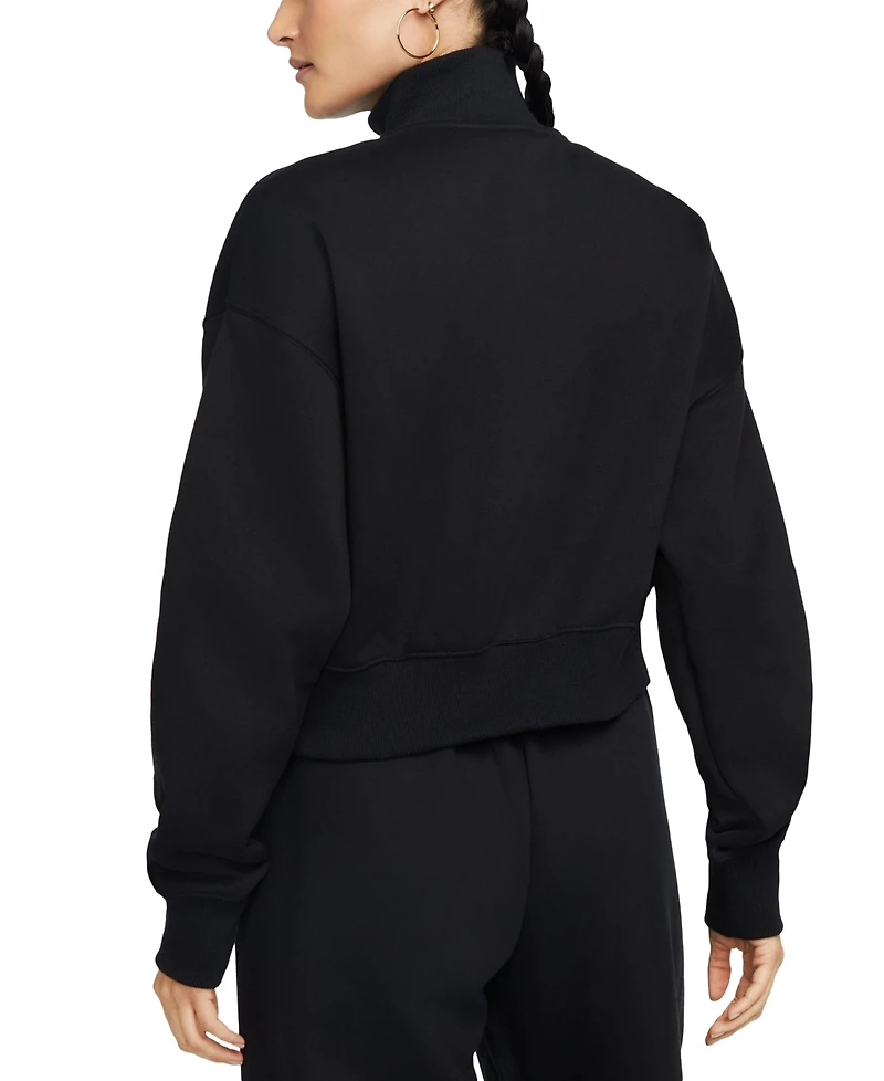 Nike Sportswear Women's Phoenix Fleece Quarter-Zip Cropped Sweatshirt
