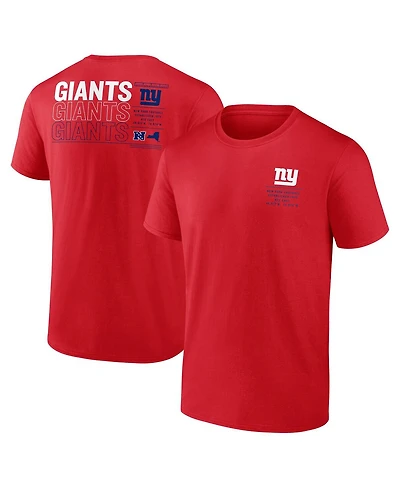 Fanatics Men's Red New York Giants Repeat Stats T-Shirt
