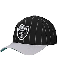 Lids Men's Black Death Row Records A-Frame Pin Stripe Adjustable Hat