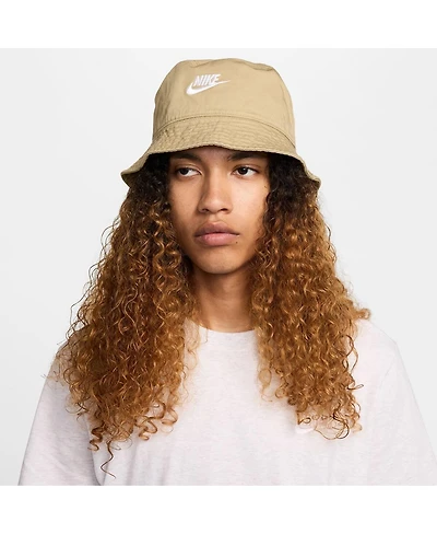 Nike Men's and Women's Khaki Apex Futura Washed Bucket Hat
