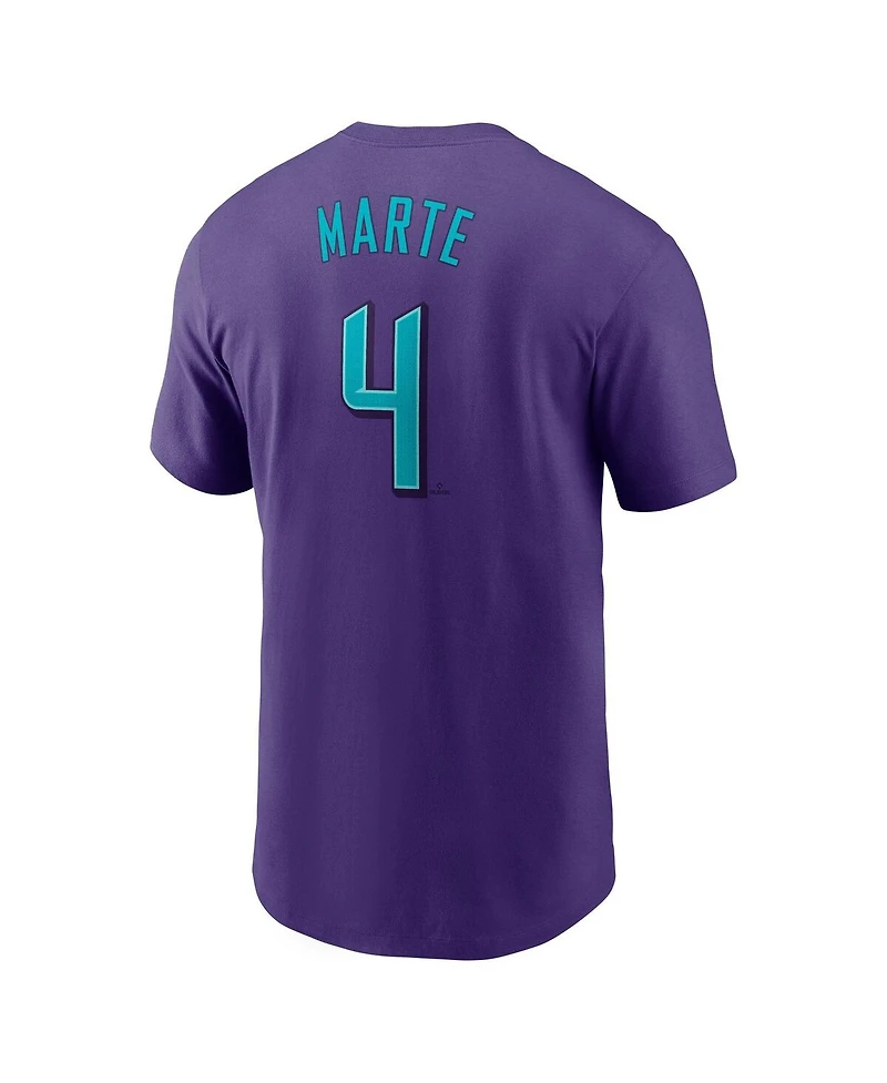 Nike Men's Ketel Marte Purple Arizona Diamondbacks 2025 City Connect Fuse Name Number T-Shirt
