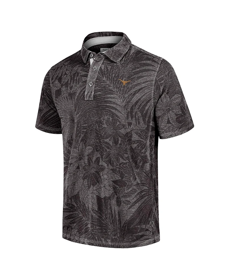 Tommy Bahama Men's Black Texas Longhorns Sport Santiago Paradise Polo Shirt
