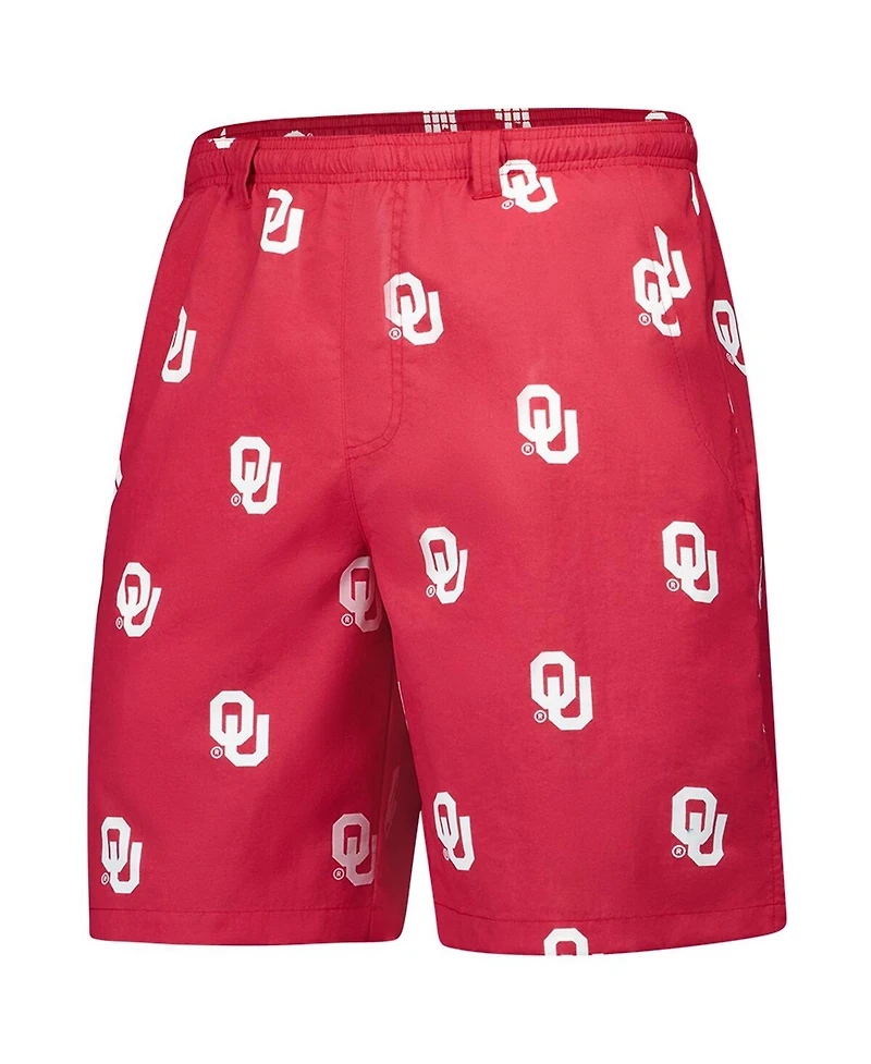 Columbia Men's Crimson Oklahoma Sooners Pfg Backcast Iii Omni-Shade Shorts