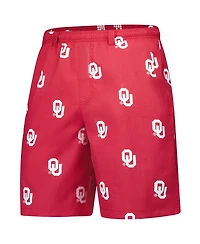 Columbia Men's Crimson Oklahoma Sooners Pfg Backcast Iii Omni-Shade Shorts