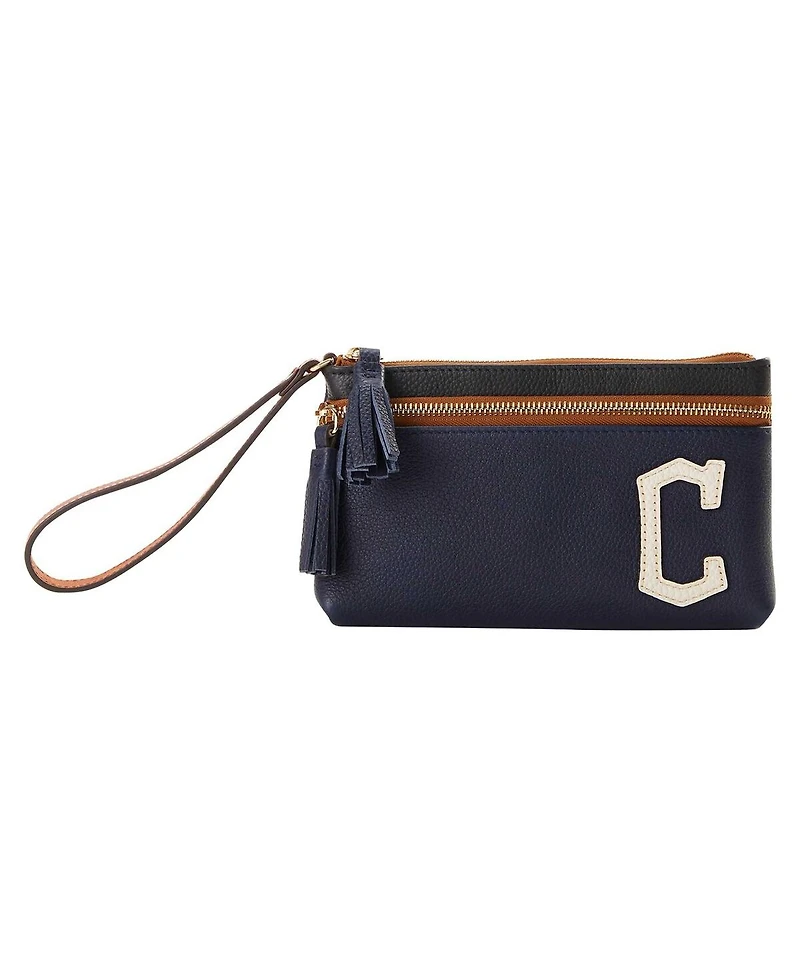 Dooney & Bourke Cleveland Guardians Infield Double-Zip Wristlet