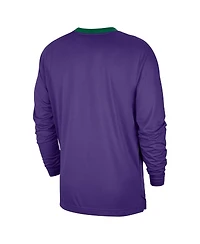 Nike Men's Purple Phoenix Suns 2024/25 City Edition Authentic Pregame Performance Long Sleeve Shooting T-Shirt