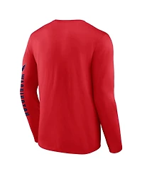 Fanatics Men's Red Washington Capitals Headline Long Sleeve T-Shirt