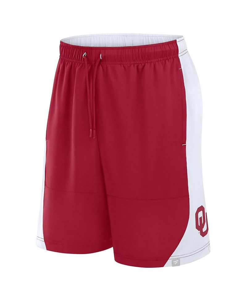 Fanatics Men's Crimson/White Oklahoma Sooners Strength Unleashed Shorts