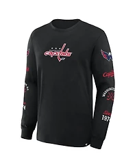 Fanatics Men's Black Washington Capitals Boxed Legacy Long Sleeve T-Shirt