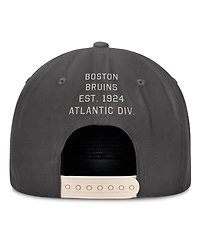 Fanatics Men's Charcoal Boston Bruins Closer Adjustable Hat