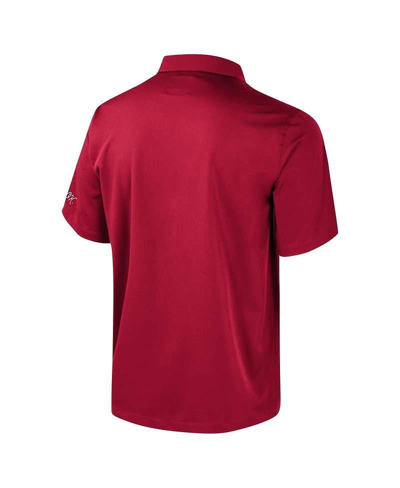 Colosseum Men's Crimson Oklahoma Sooners Strike Bowling Button-Up Shirt