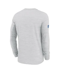 Nike Men's Ash Detroit Lions Sideline Velocity Performance Long Sleeve T-Shirt