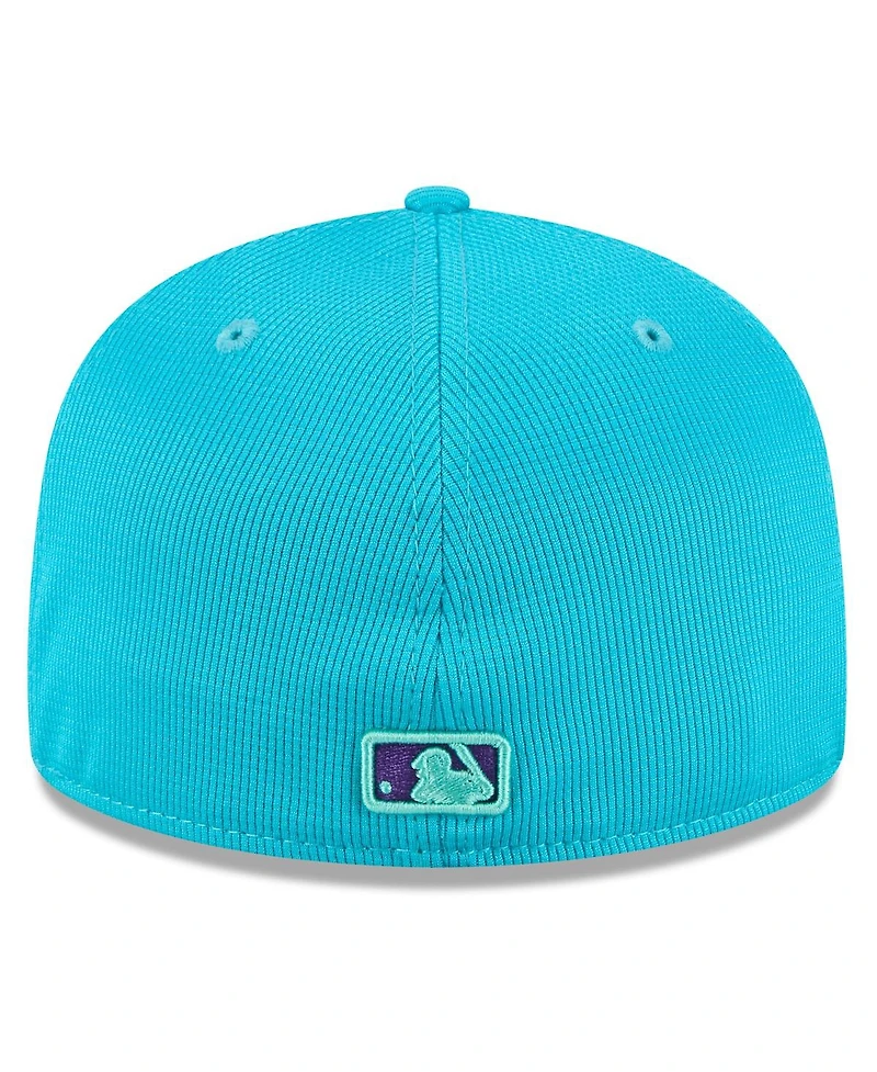 New Era Men's Teal/Purple Arizona Diamondbacks 2025 City Connect Batting Practice 59FIFTY Fitted Hat