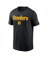 Nike Men's Black Pittsburgh Steelers Sideline Performance T-Shirt