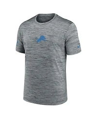Nike Men's Gray Detroit Lions Sideline Velocity Performance T-Shirt