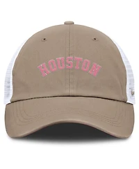 Nike Men's and Women's Khaki/White Houston Astros Club Trucker Adjustable Hat