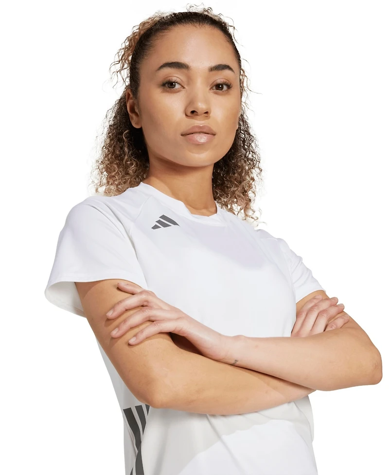 adidas Women's Hilo Short Sleeve Volleyball Jersey Training T Shirt