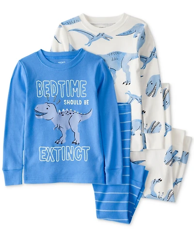 Carter's Toddler Boys 4-Pc. Dinosaur Pajamas Set
