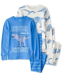 Carter's Toddler Boys 4-Pc. Dinosaur Pajamas Set
