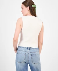 Ultra Flirt Juniors' V-Neck Button-Front Sweater Vest