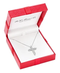 Diamond Cross Pendant Necklace (1 ct. t.w.) 14k White, Yellow or Rose Gold