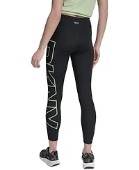 Dkny Sport Women's Logo Balance Compression High-Waist 7/8 Tights