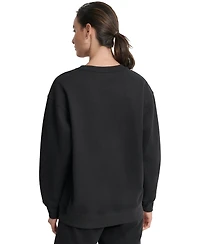 Dkny Sport Women's Medallion-Logo Crewneck Sweatshirt