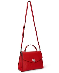 Lauren Ralph Lauren Textured Leather Large Farrah Satchel