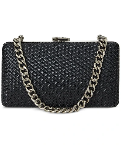 Lauren Ralph Lauren Woven Leather Small Franki Clutch