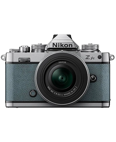 Nikon Z fc Dx-Format Mirrorless Camera with Nikkor Z Dx 16-50mm f/3.5-6.3 Vr Lens, Chalk Blue, with Candisk Pro 64GB, Alpine 120, Pro Optic Filter Kit