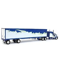 First Gear Dcp 1/64 Peterbilt 389 63" Mid Roof Sleeper w/ Utility Ribbed Spread-Axle Refrigerated trailer
