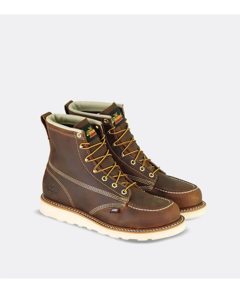 Thorogood Men's American Heritage 6" Steel Toe Trail Work Boots for Men