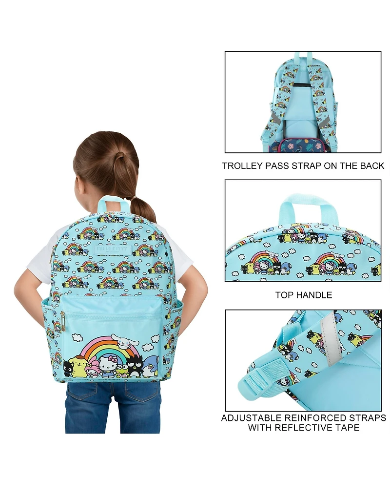 Hello Kitty And Friends Favorite Characters Adult 16.5" Nylon Travel Backpack