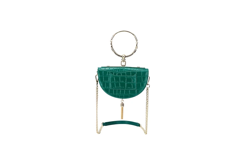 Small Crossbody Leather Classic Handbag Victoria Hyde Half-moon