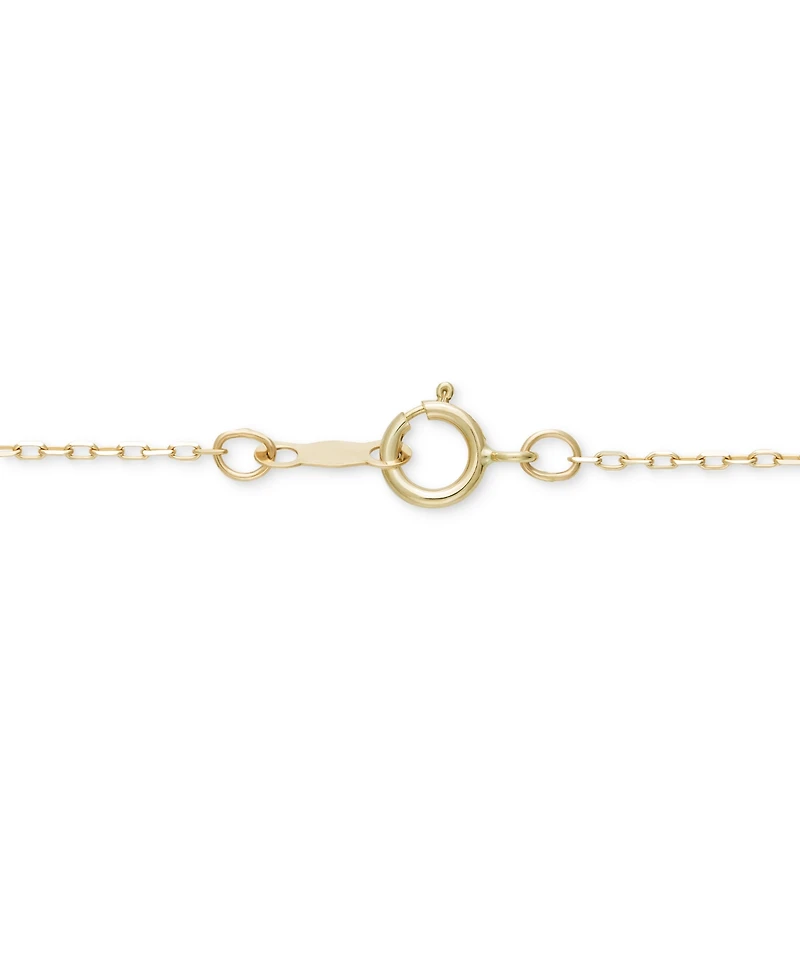 Dyed Green Jade Bead Station 18" Collar Necklace in 10k Gold