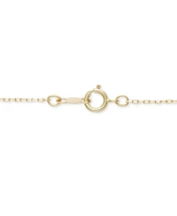 Dyed Green Jade Bead Station 18" Collar Necklace in 10k Gold