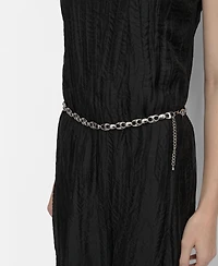 Dkny Women's Chain-Belt Sleeveless Midi Dress