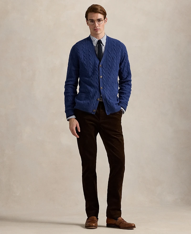 Polo Ralph Lauren Men's Cable-Knit Wool-Cashmere Cardigan