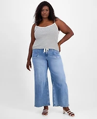 On 34th Trendy Plus Striped Camisole Tank Top, Macy's Exclusive